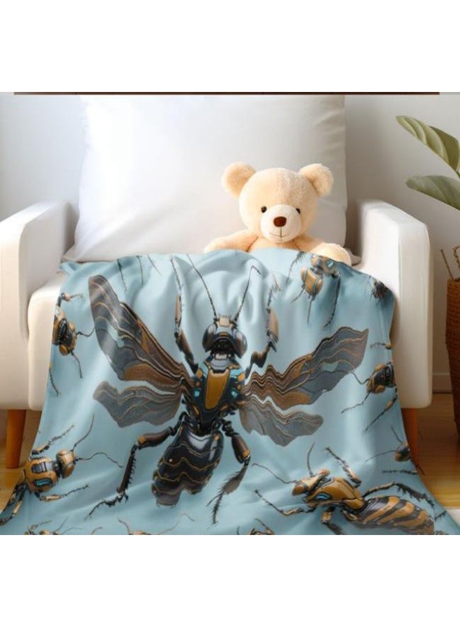 عام بطانية رقيقة من الفانيلا الكرتونية للأطفال والرضع (دافئة ومريحة، ومناسبة للنوم والألعاب) 70 سم * 100 سم - Image 3