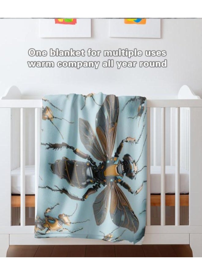 عام بطانية رقيقة من الفانيلا الكرتونية للأطفال والرضع (دافئة ومريحة، ومناسبة للنوم والألعاب) 70 سم * 100 سم - Image 4