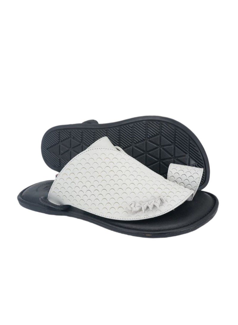 Flora Italian Zbeiri Embossed Sandals - Image 1