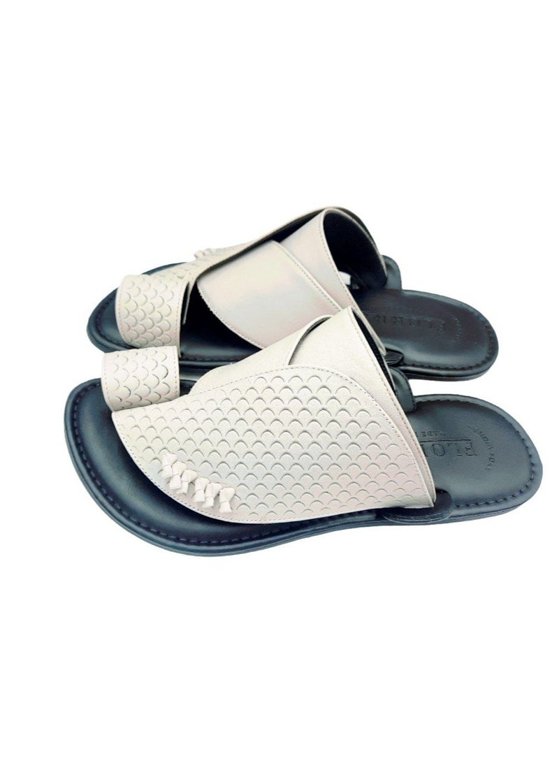 Flora Italian Zbeiri Embossed Sandals - Image 2
