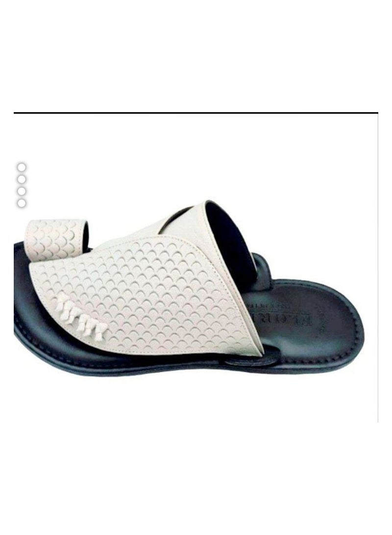 Flora Italian Zbeiri Embossed Sandals - Image 3