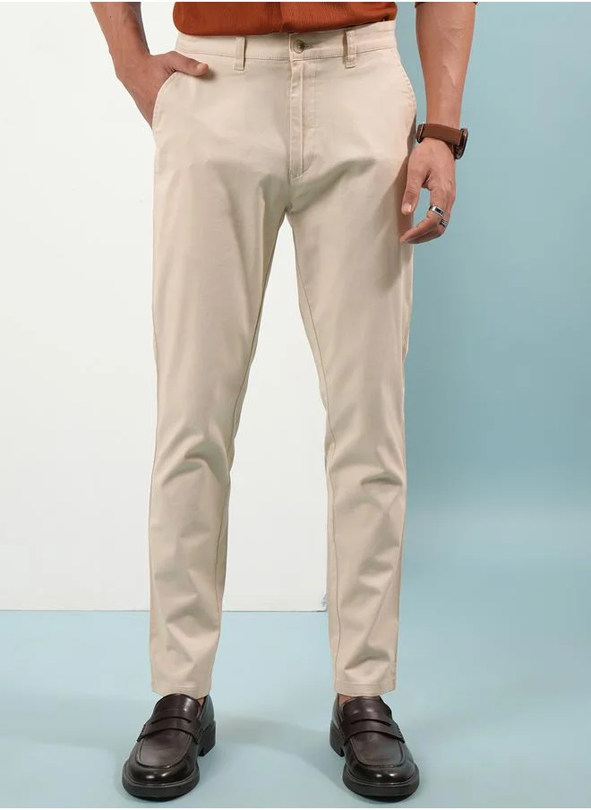 هاي لاندر Mid Rise Slim Fit Chino Trousers