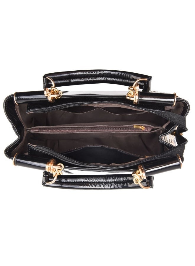 Women's Versatile Large Capacity Crossbody Bag, Ladies Top Handle Shoulder Bag Side Bag Sling Bag, PU Leather Handbag Tote Bags Satchel Bags Clutch Bag Carry Bag for College Students - Image 4