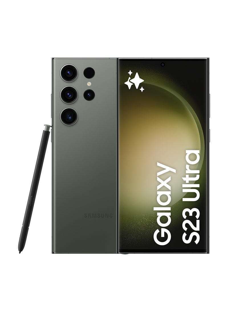 سامسونج هاتف Galaxy S23 Ultra 5G ثنائي الشريحة باللون الأخضر وذاكرة الوصول العشوائي (RAM) سعة 12 جيجابايت وسعة 512 جيجابايت - إصدار الشرق الأوسط - Image 1
