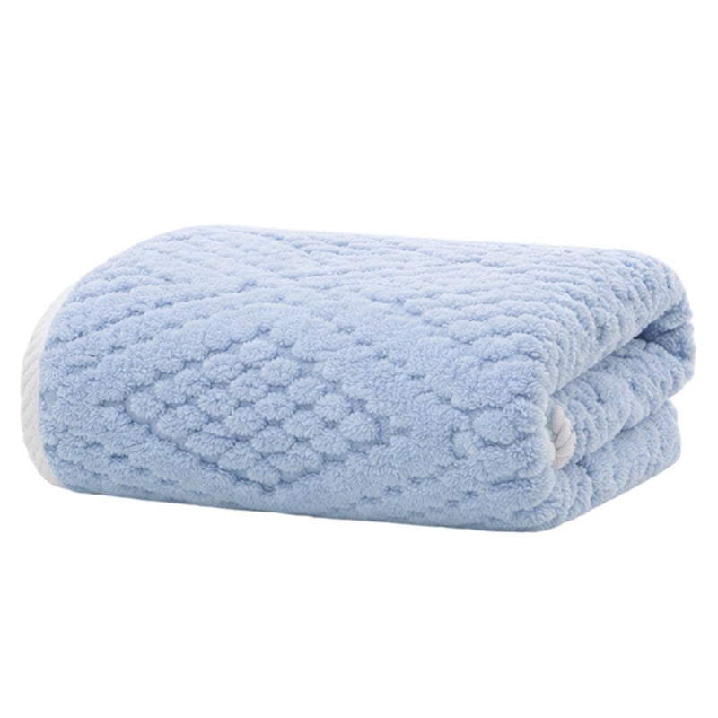 MAXOSHINE Microfiber Towels for Bath-Jacquard Bath Towel for Men and Women-Soft Coral Fleece Towel with Hook 400 GSM Quick Dry Super Absorbent-70 x 140 cm - Image 5