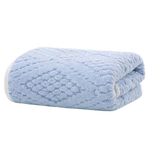 MAXOSHINE Microfiber Towels for Bath-Jacquard Bath Towel for Men and Women-Soft Coral Fleece Towel with Hook 400 GSM Quick Dry Super Absorbent-70 x 140 cm - Image 1
