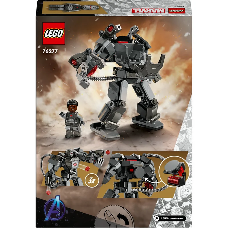 LEGO Marvel War Machine Mech Armour Building Toy 76277 (154) Pieces