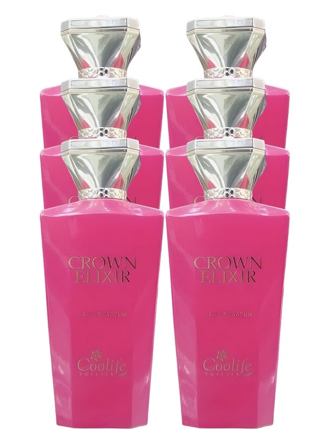 Coolife 6 Pieces Crown Elixir Perfume For Women 100ml EDP - Image 1