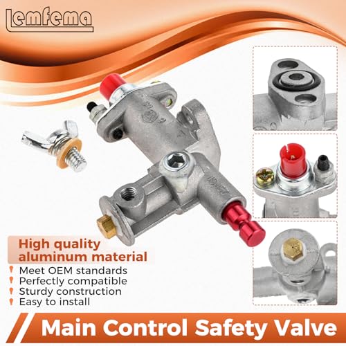 Lemfema Gas Control Safety Valve Replacement Kit for Propane Gas Radiant Tank Top Heater Thermocouple Tip Over Switch - Image 3