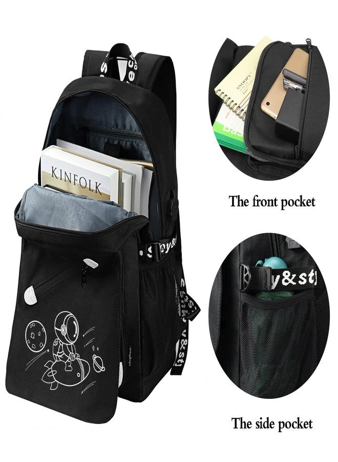 FEWOFJ Anime Backpack for Boys, School Bags Bookbags for Teenagers, Rocket, 18*12*5.5 inches, Rucksack Backpacks - Image 4