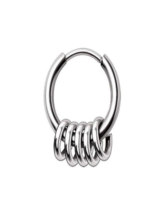 Pierced Owl 18GA Multi Rings Circular 316L Surgical Stainless Steel Hinged Segment Clicker Ring (5/16" (8mm)) - Image 1