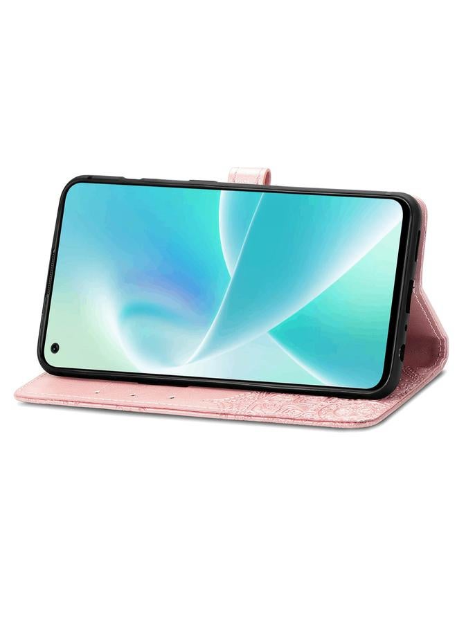 اس-توب جراب لهاتف OnePlus Nord 2T من الجلد بتصميم زهرة ماندالا منقوش أفقيًا - Image 4