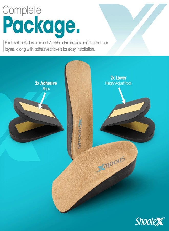 Shoolex ArchFlex Pro 3/4 IAdjustable Height Increase Insole Arch Support Insert Heel Cushion All in one (Large) - Image 4