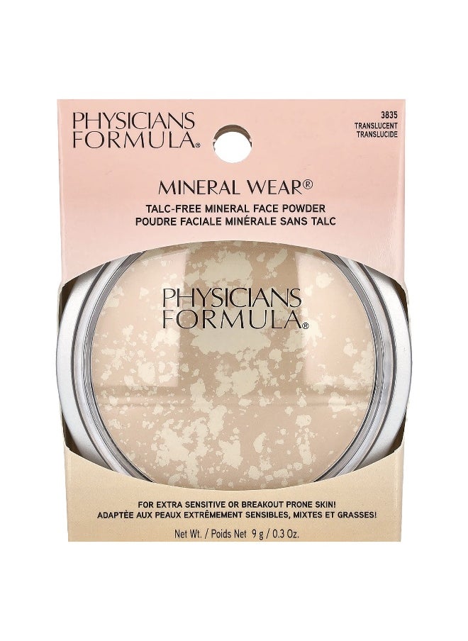Physician's Formula Physicians Formula, Mineral Wear, Talc-Free Mineral Face Powder, 3835 Translucent, 0.3 oz (9 g)  - Image 2