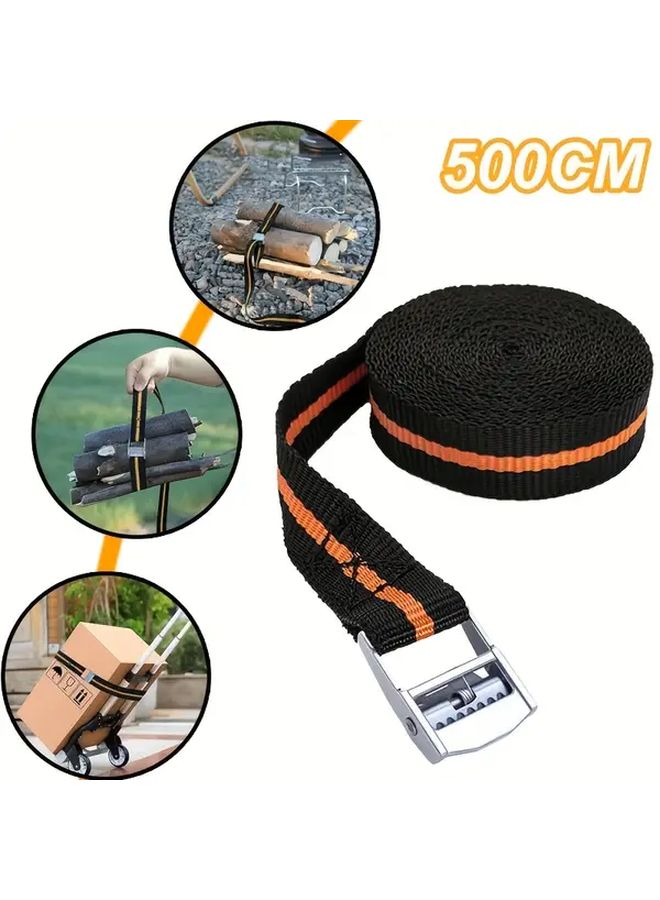 Heavy Duty Adjustable Motorcycle Cargo Rope 196.85inch Anti Closure Fastening Straps - Image 2