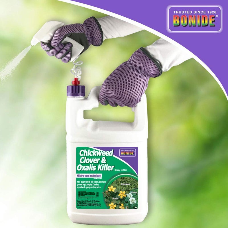 Bonide Chickweed, Clover & Oxalis Killer, 128 oz Ready-to-Use Spray, Controls Weeds & Roots without Harming Lawn - Image 3
