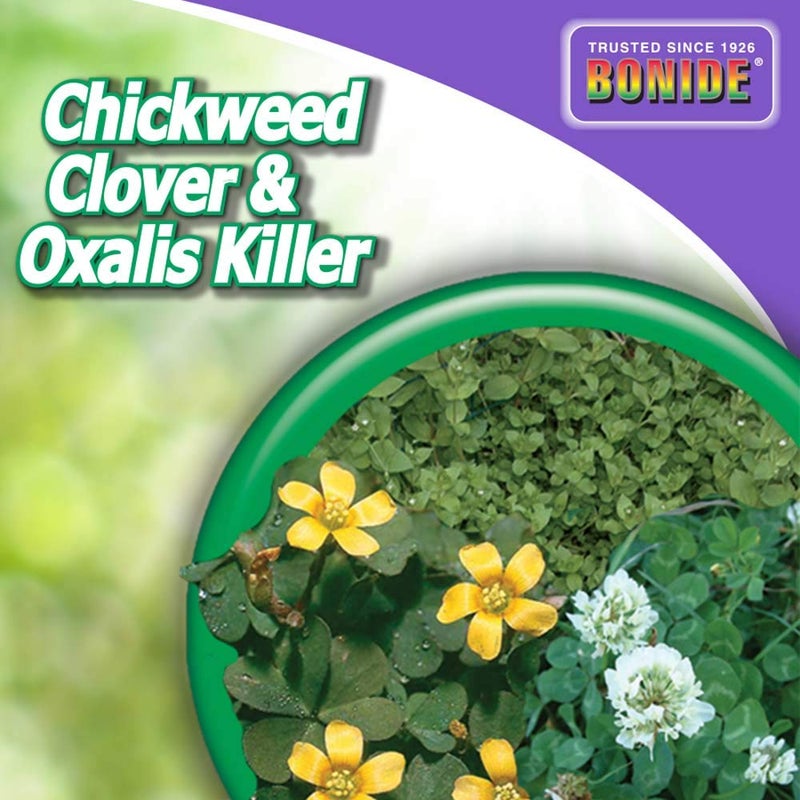 Bonide Chickweed, Clover & Oxalis Killer, 128 oz Ready-to-Use Spray, Controls Weeds & Roots without Harming Lawn - Image 4