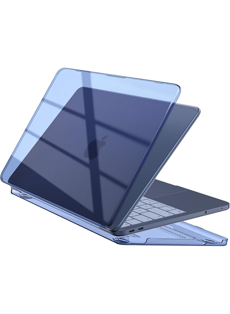 أداندو متوافق مع حقيبة MacBook Neo مقاس 13 بوصة 2026 Apple Mac Laptop A3404 مع شريحة A18 Pro وشاشة Liquid Retina مقاس 13 بوصة، وغطاء صلب شفاف، وغطاء بلاستيكي سهل التركيب (أزرق كريستالي) - Image 1