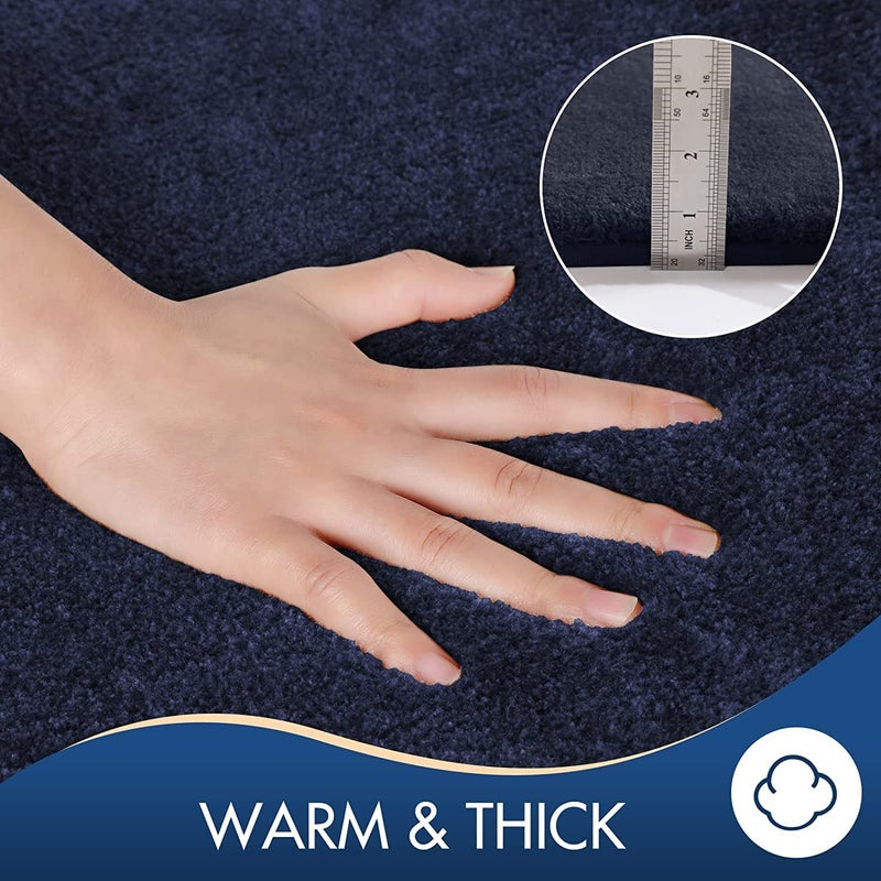 HaRvic HaRvic Soft Anti Skid Microfiber Bath Mat Super Absorbent Mats for Bathroom Bedroom Kitchen Door Mat Floor Mat NonSlip Quick Dry Rugs Size 60X40  - Image 3