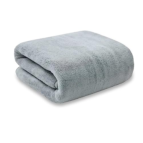 MAXOSHINE Microfiber Towels for Bath Large Size-Super Soft Coral Fleece Bathing Towel with Hook Quick Dry Super Absorbent-Bath Towel for Men and Women-70x140 cm, 350 GSM, Pack of 1 - Image 1