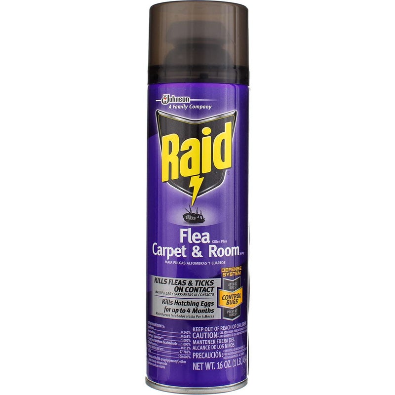 Raid Flea Killer Carpet and Room Spray, 16 oz (16 oz,Pack - 2) - Image 4