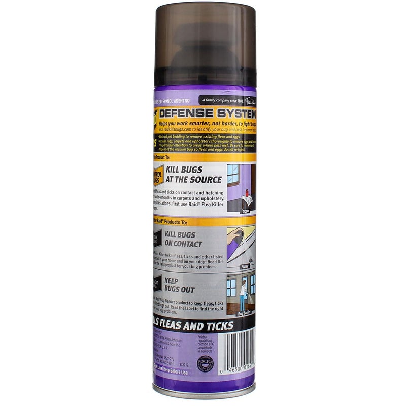 Raid Flea Killer Carpet and Room Spray, 16 oz (16 oz,Pack - 2) - Image 2