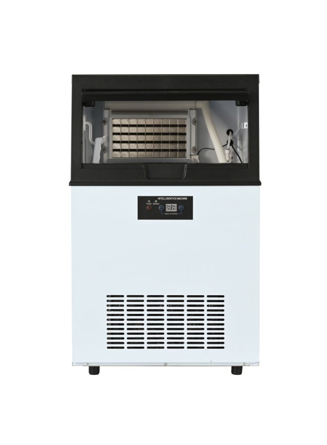 Cool Baby Integrated Ice Maker Machine, 55KGS/24H Stainless Steel Under Counter ice Machine with 15KGS Ice Storage Capacity, Freestanding Ice Maker - Image 1