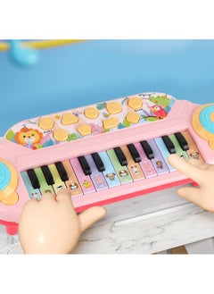 Hihonor Toddler Piano Toy Keyboard, 24 Keys Toy Piano for Baby, Multifunctional Baby Piano Girl Toys Kids Piano Keyboard Toy for Toddlers, Birthday Gifts for 1-6 Years Old Boys and Girls Gifts (Pink)  - Image 4