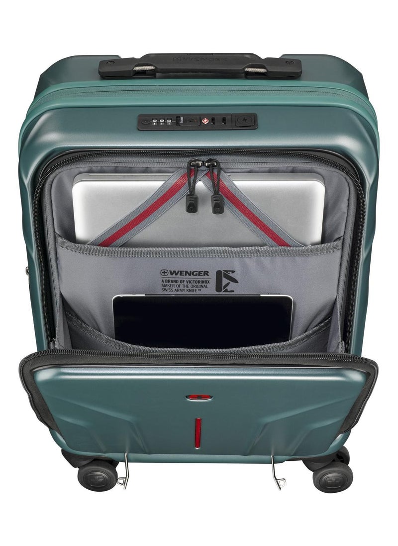 Wenger Amplix Hardside Expandable 55cm Cabin Luggage Trolley Deep Lake  - Image 3
