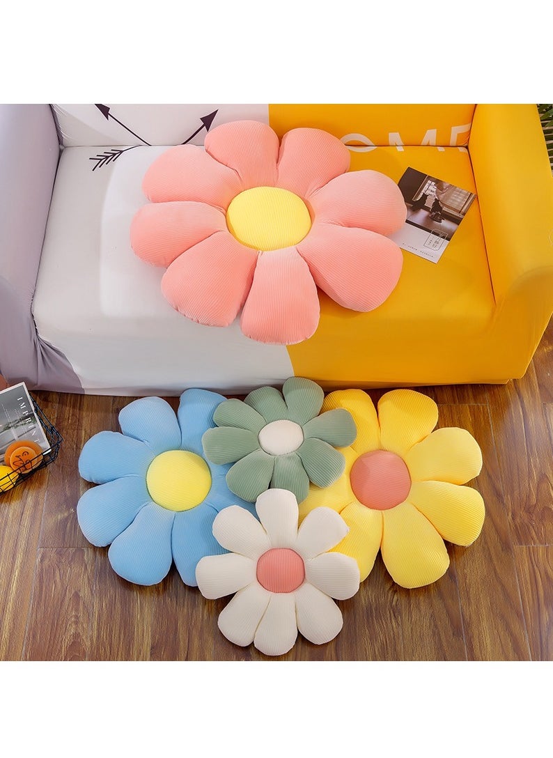 FASHION HOME Daisy Flower Shaped Throw Pillows Floor Preppy Cushion for Bedroom Sofa Chair Room Décor  - Image 3