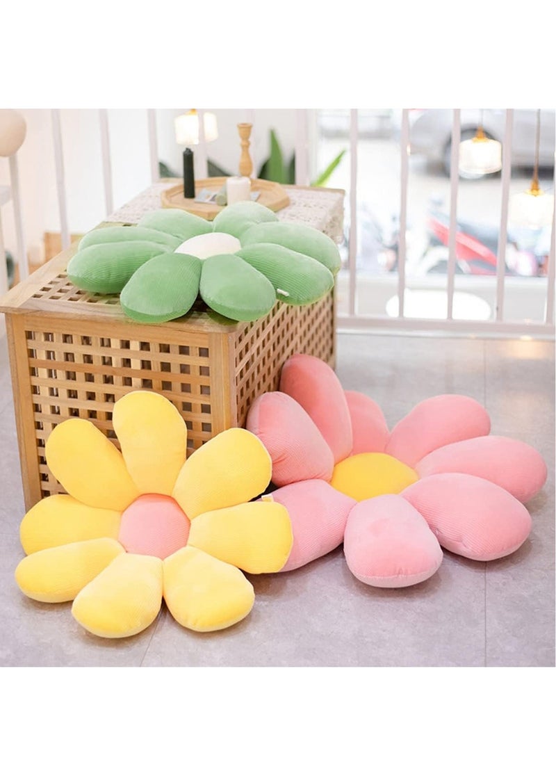 FASHION HOME Daisy Flower Shaped Throw Pillows Floor Preppy Cushion for Bedroom Sofa Chair Room Décor  - Image 2