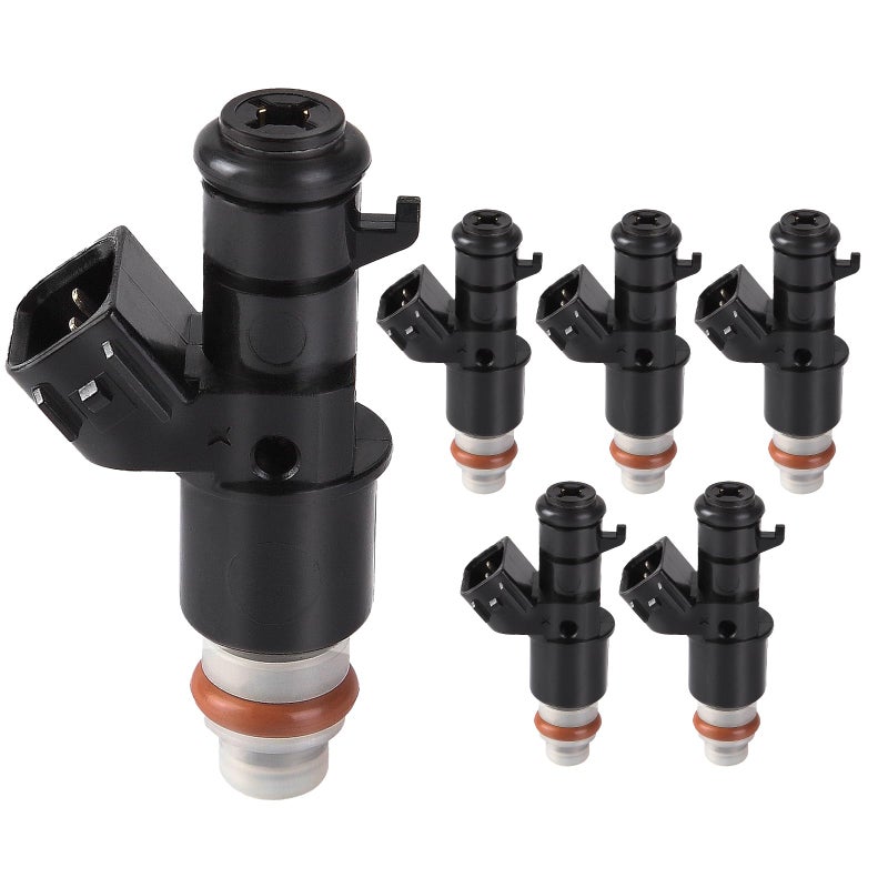 Fuel Injectors 8 Holes Fits for Honda Accord Odyssey Pilot Ridgeline 20032017 for Acura MDX TL 20032008 Fuel Injector for 35 32 30 20L V6 Replace 16450RCAA01 8001492N Set of 6