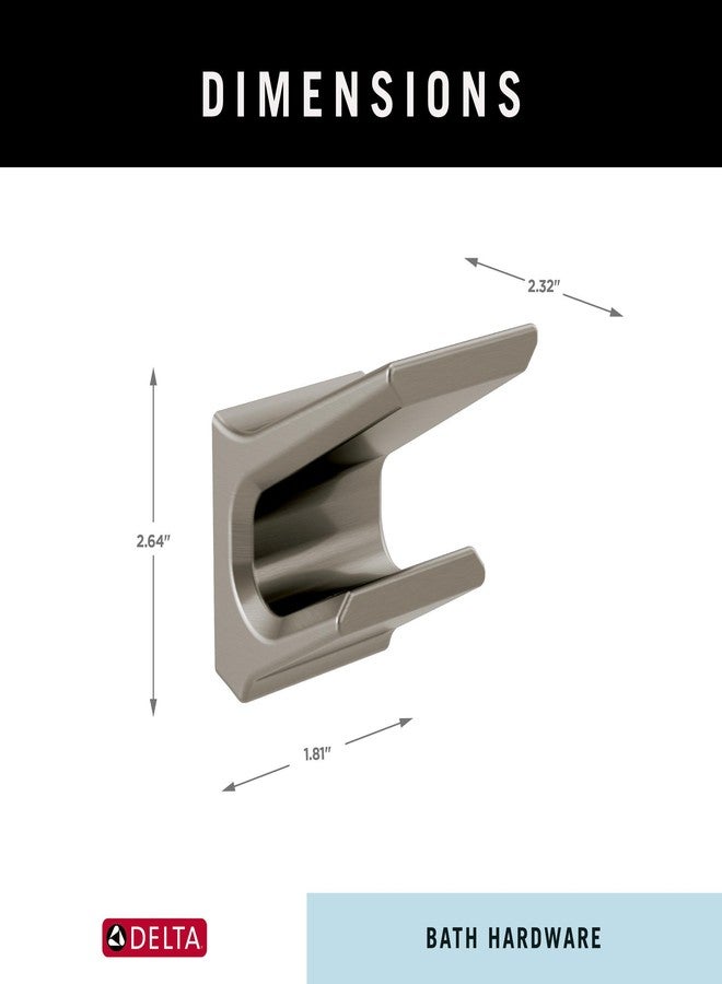 Delta Pivotal (1-Pack) Towel Hooks Brilliance Stainless Steel Double Bathroom Hooks Wall Mounted for Robes & Towels Hand Towel Hook Holder Kitchen, Bathroom Accessories 79936-SS - Image 4