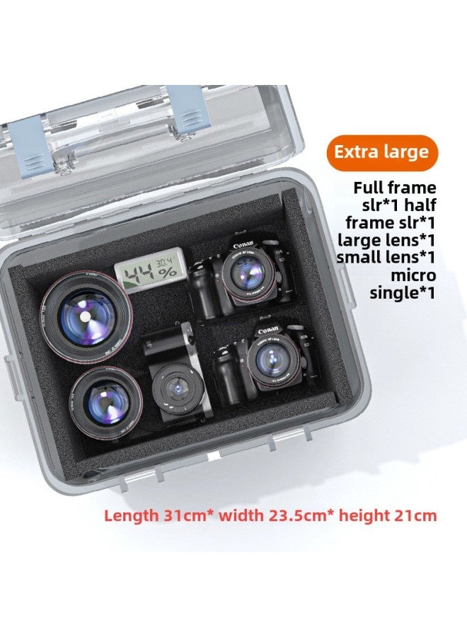 Camera Moisture-proof Box SLR Lens Drying Box Photographic Equipment Electronic Components Hygrometer Tea Mildew-proof Seal-Color:↓extra Large Box Can Be Stored ↓-0l  - Image 1