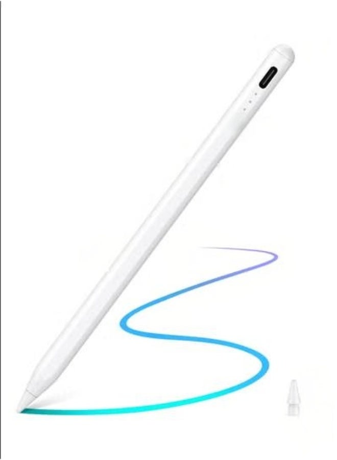 ESR Digital Pencil White ESR Stylus Pen for iPad with Tilt Sensitivity, iPad Stylus Pencil for Apple iPad 9/8/7/6, iPad Pro 11, iPad Pro 12.9, iPad Mini 6/5, and iPad Air 5/4/3, Palm Rejection, Magn - Image 1