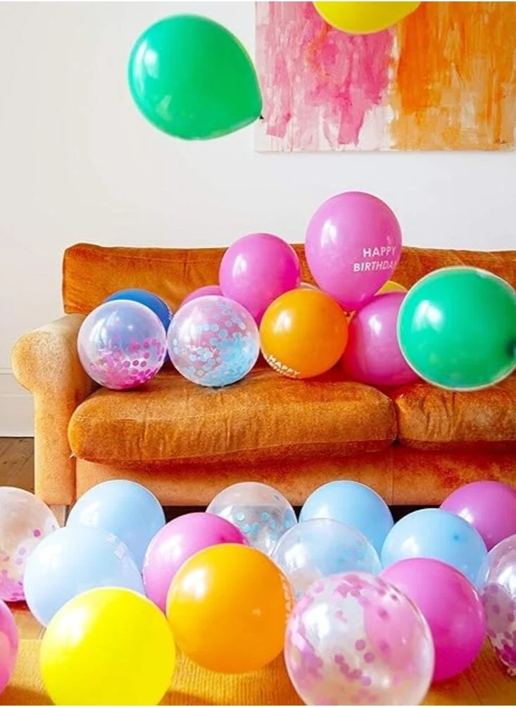Talking Tables Rainbow Mixed Confetti Balloons 12pack