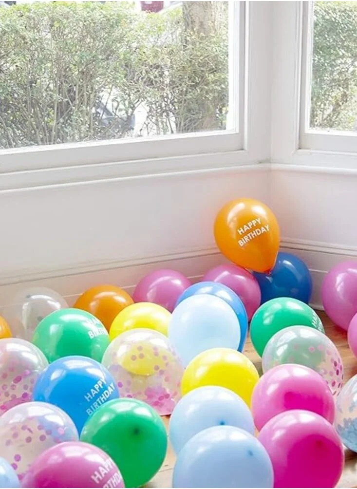 Talking Tables Rainbow Mixed Confetti Balloons 12pack