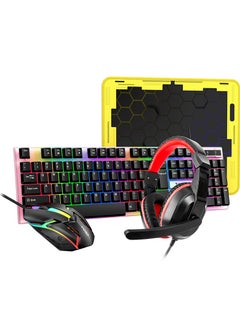 T-WOLF Keyboard Mouse Headphone Set Four Piece Game Set  - Image 1