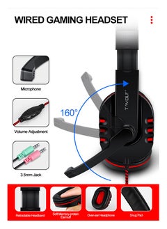 T-WOLF Keyboard Mouse Headphone Set Four Piece Game Set  - Image 4