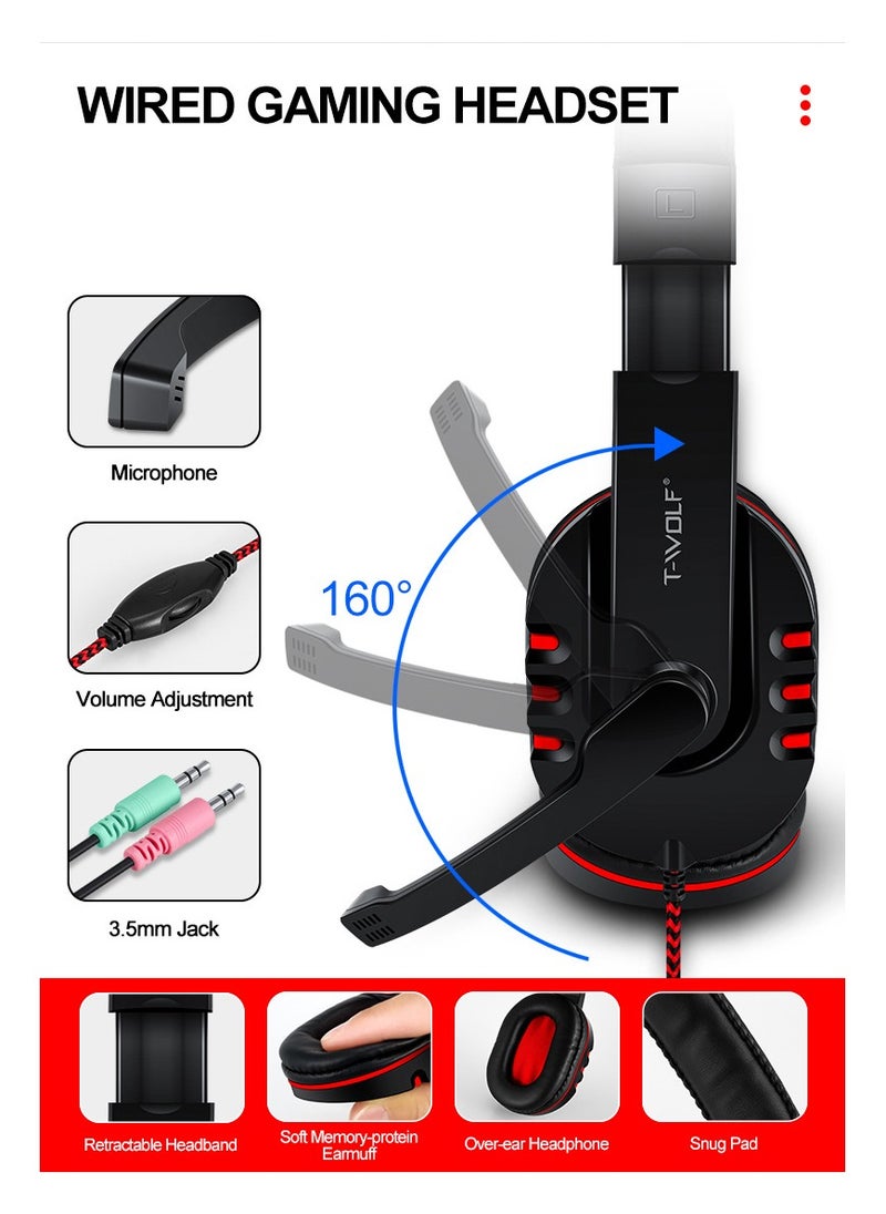 Keyboard Mouse Headphone Set Four Piece Game Set