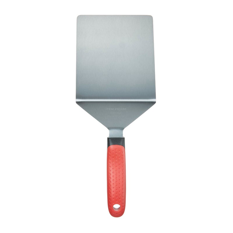 Chef-Master Chef Master 90286 High Heat Extra Heavy Turner Spatula  5.9"" x 4.96"" Blade | Heat Resistant Handle | Slip Resistant Grip | Dishwasher Safe - Image 4