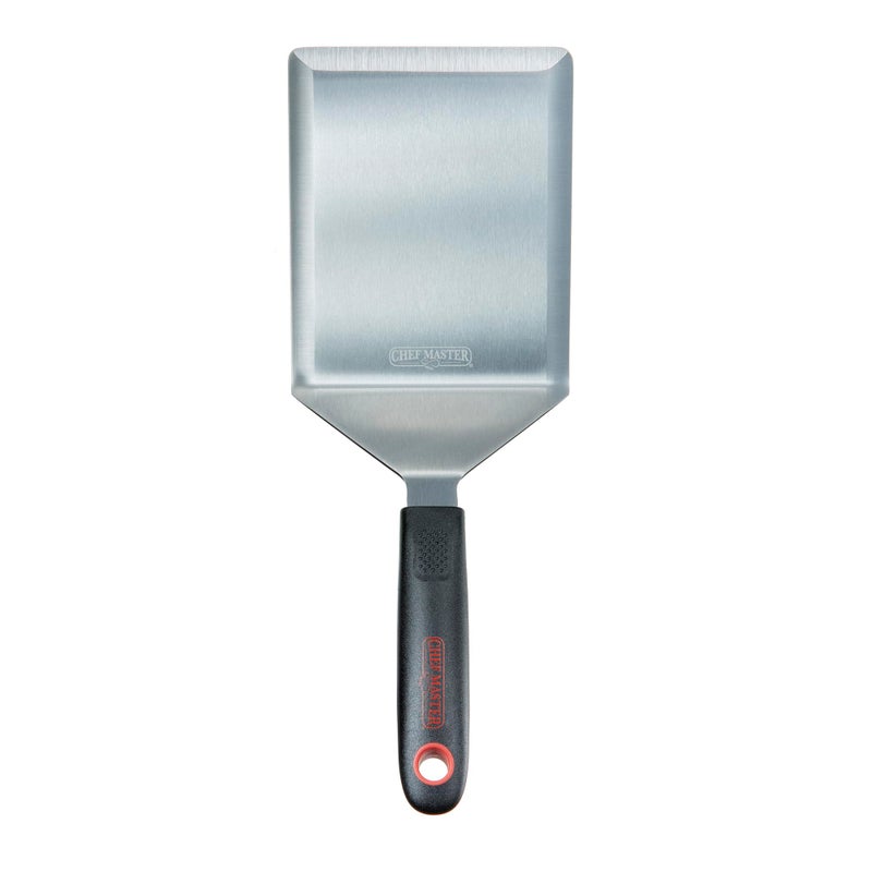 Chef-Master Chef Master 90286 High Heat Extra Heavy Turner Spatula  5.9"" x 4.96"" Blade | Heat Resistant Handle | Slip Resistant Grip | Dishwasher Safe - Image 1
