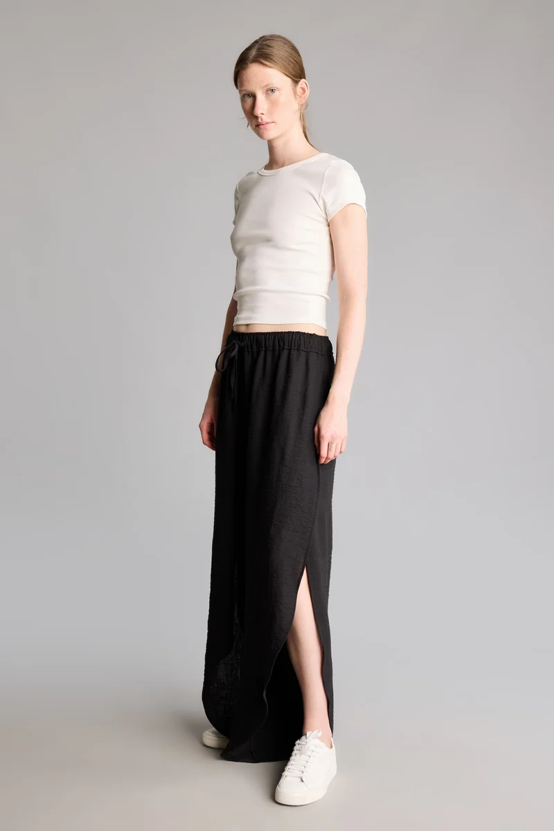 Defacto Regular Waist Linen Look Trousers