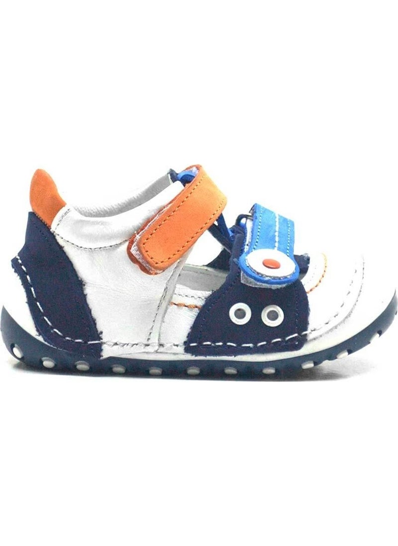 Leather Orange Blue Velcro Summer First Step Shoes - pzsku/ZDA0BE42BCD32FA3BE6BDZ/45/_/1726565568/e609e4c7-0701-45ac-be54-fadb724a4bf4