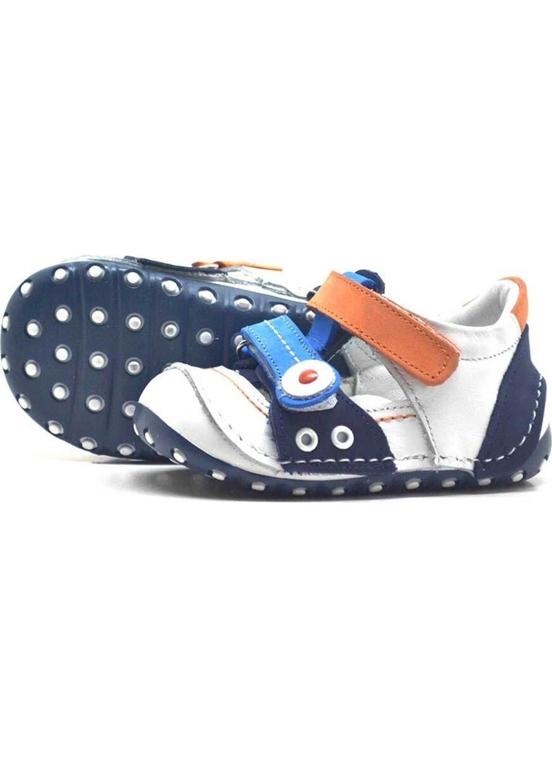 Leather Orange Blue Velcro Summer First Step Shoes - pzsku/ZDA0BE42BCD32FA3BE6BDZ/45/_/1728061551/8d00688e-6917-4092-84a0-6b6afa116ff1