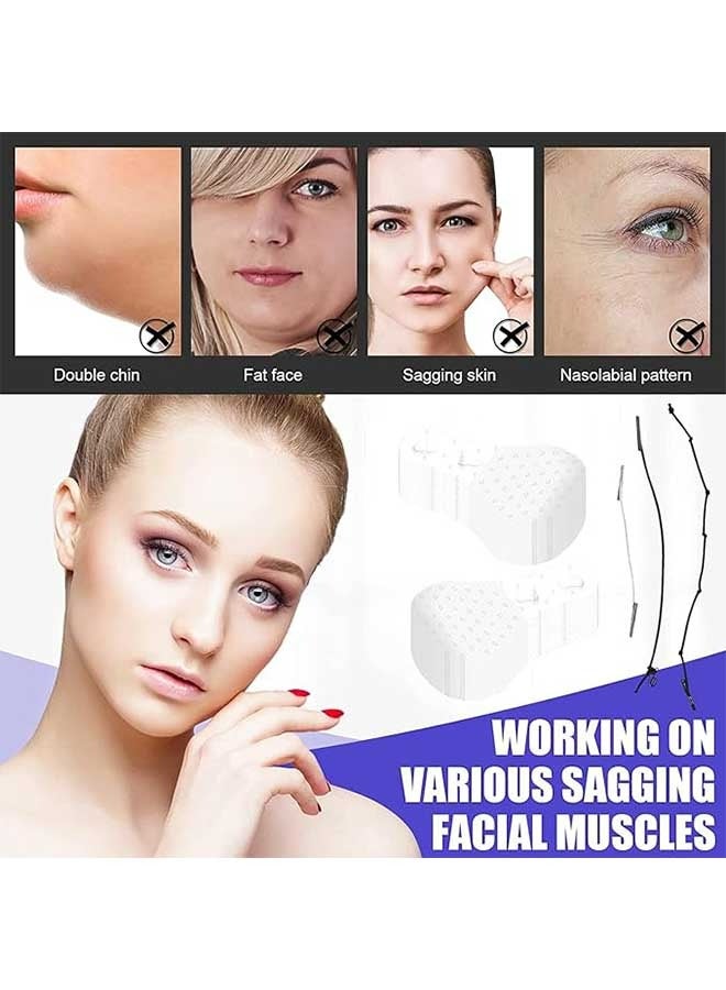 جي أس 40 قطعة من الوجه رفع الشريط ، الوجه رفع الشريط غير مرئية الخامس على شكل الوجه ، رفع الشريط الرقبة والعين مستحضرات التجميل رفع الشريط للماء مرونة الفك المزدوج رفع الشريط ، الشريط 3 قطع من الإناث رفع ال - Image 5