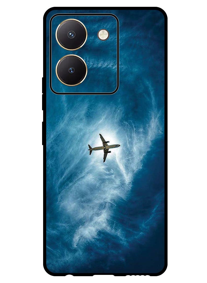 Theodor Protective Case Anti Scratch Shock Proof Bumper Cover For Vivo Y27s Plane In The Sky - Image 1