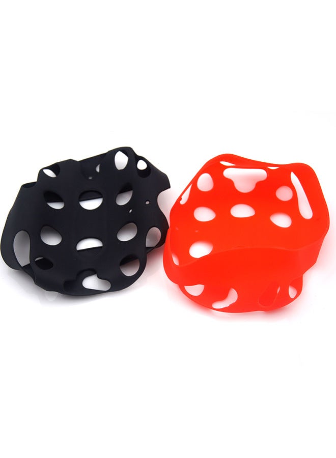Loquat For Htc Vive Pro Silicone Protective Cover Vr Virtual Glasses Helmet Silicone Protective Cover Manufacturers-Product Color:Red-Model:htc Vive Pro Silicone Sleeve  - Image 2