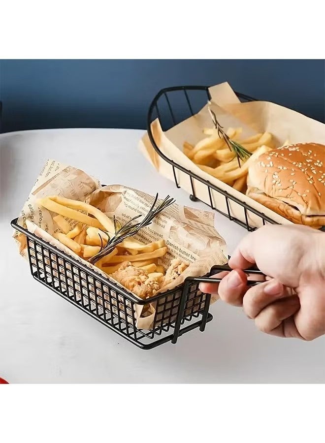 100 Sheets Bread Sandwich Burger Fries Food Grade Oil Proof Paper, Waterproof Baking Tray Liners for Baking, Restaurant/Hotel/Commercial (18x18cm) - Image 5