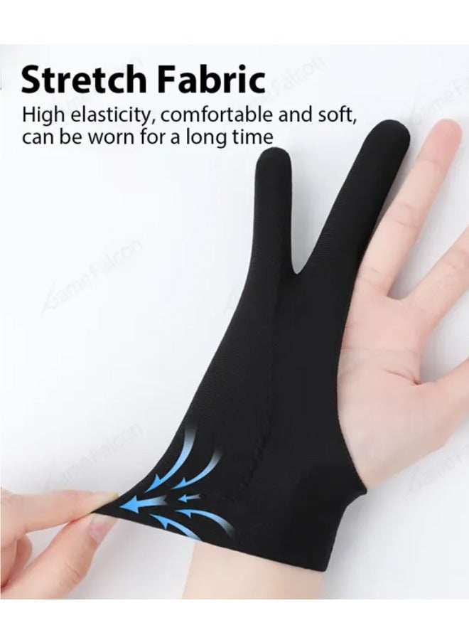 زي سي إم - هابي 4 أزواج من قفازات iPad السميكة المقاومة للحوادث، وقفازات ممتصة للعرق، وقفازات للرسم الفني - Image 4